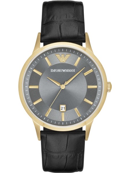 Emporio Armani AR11049 men's watch, real leather strap
