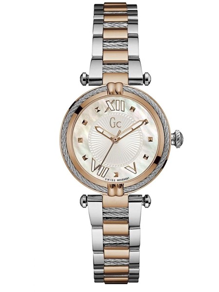 Gc Y18002L1 Relógio para mulher, pulseira de acero inoxidable