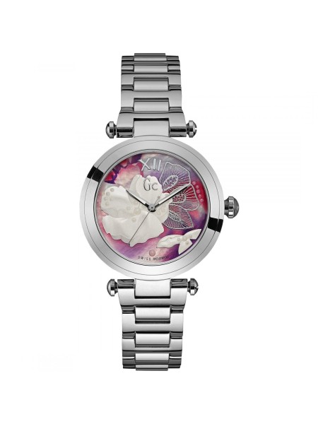 Gc Y21004L3 Relógio para mulher, pulseira de acero inoxidable