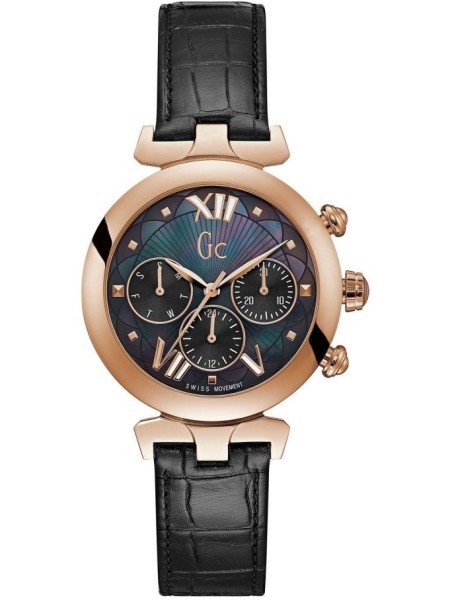 Gc Y28004L2 γυναικείο ρολόι, με λουράκι real leather