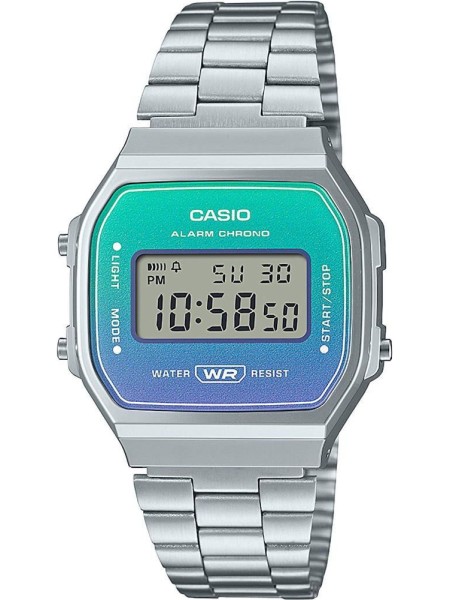 Casio A168WER2AEF ladies' watch, stainless steel strap