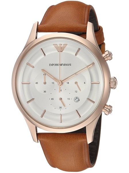 Emporio Armani AR11043 men's watch, real leather strap