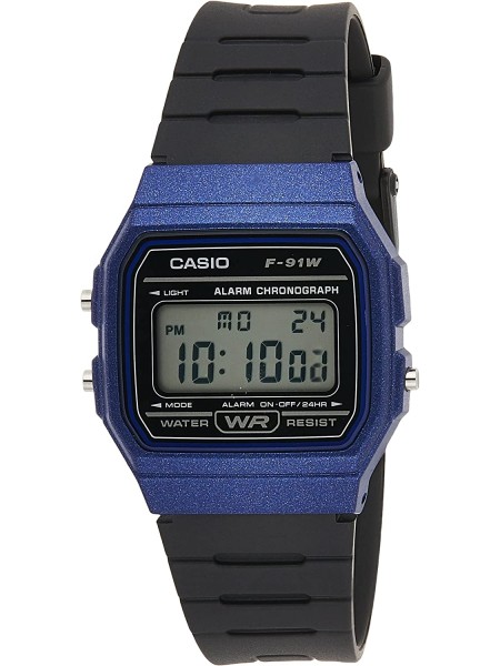 Casio F91WM2A Relógio para mulher, pulseira de resina
