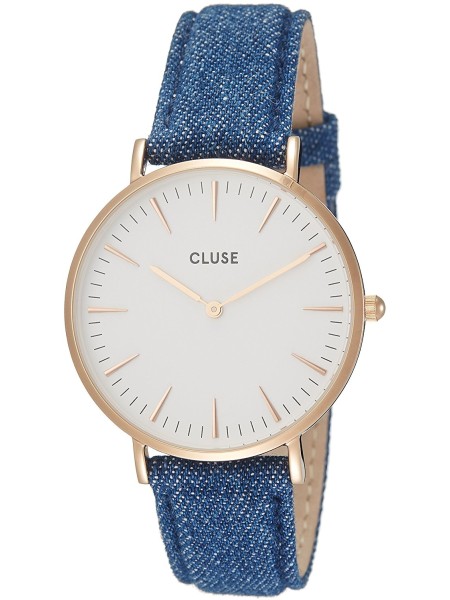 Cluse CL18025 damklocka, äkta läder armband