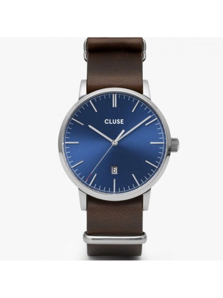 Cluse CW0101501008 γυναικείο ρολόι, με λουράκι real leather