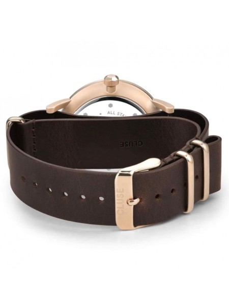 Cluse CW0101501009 γυναικείο ρολόι, με λουράκι real leather