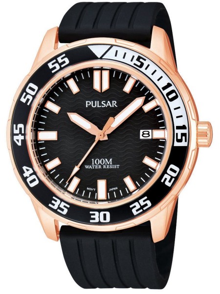Pulsar PS9114X1 men's watch, caoutchouc strap