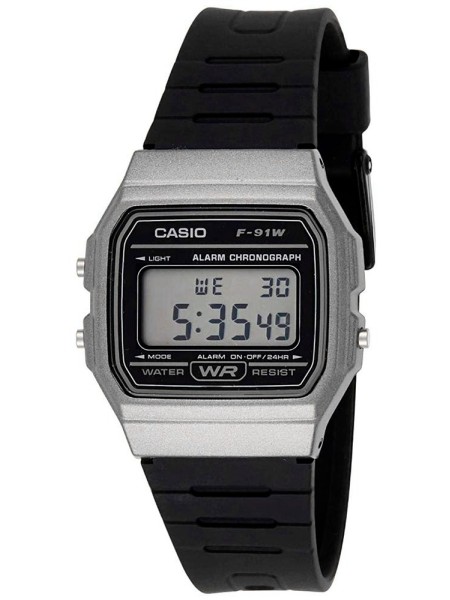 Casio F91WM1B Herrenuhr, resin Armband