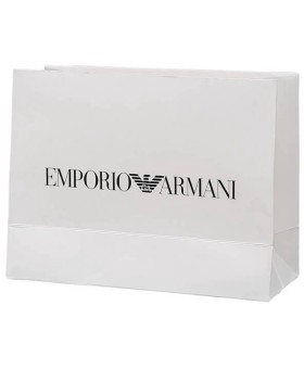 Gift bag Emporio Armani vit / BxHxD: 23 x 16 x 9 cm