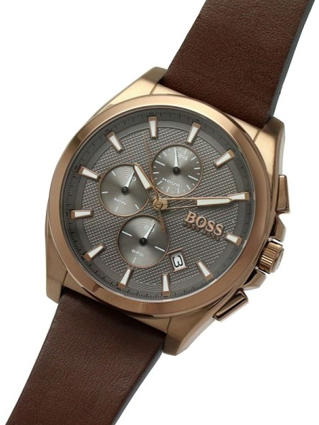 mužské hodinky Hugo Boss 1513882, řemínkem real leather