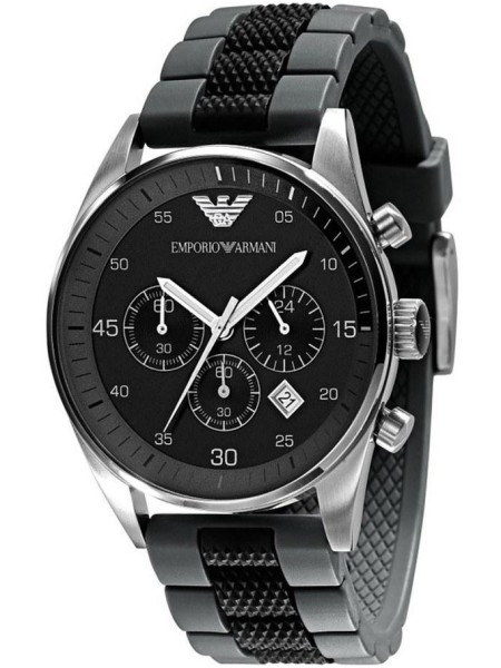 Emporio Armani AR5866 men's watch, rubber strap | DIALANDO® Netherlands