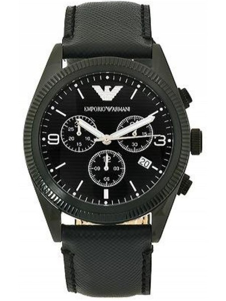 Emporio Armani AR5904 men's watch, real leather strap