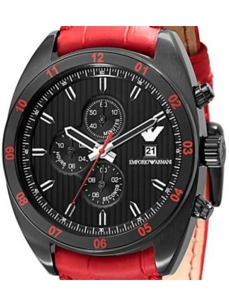 Emporio Armani AR5918 men's watch, real leather strap