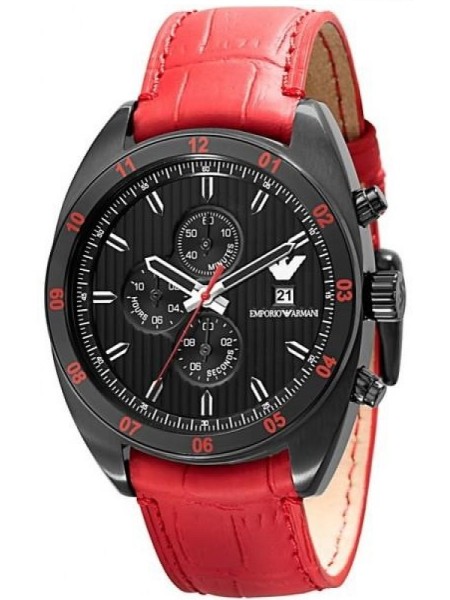 Emporio Armani AR5918 men's watch, real leather strap