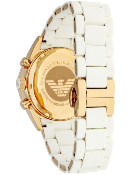 Emporio Armani AR5920 Relógio para mulher, pulseira de silicona