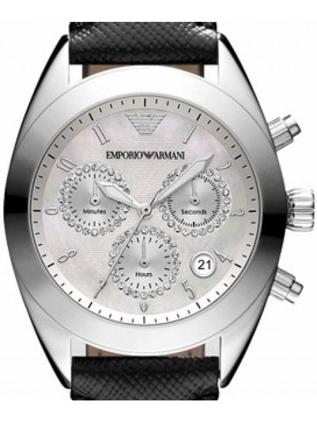 Emporio Armani AR5961 naisten kello, real leather ranneke
