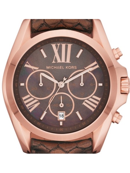 Michael Kors MK5551 ladies' watch, real leather strap