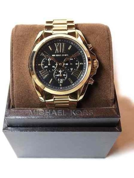 NEW Michael Kors MK5739 Bradshaw NO BOX Black Gold Chronograph Womens Watch  SALE  eBay