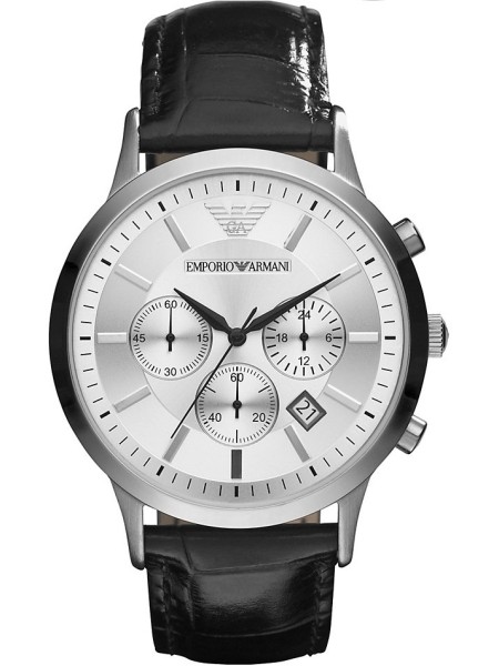 Emporio Armani AR2432 men's watch, cuir véritable strap