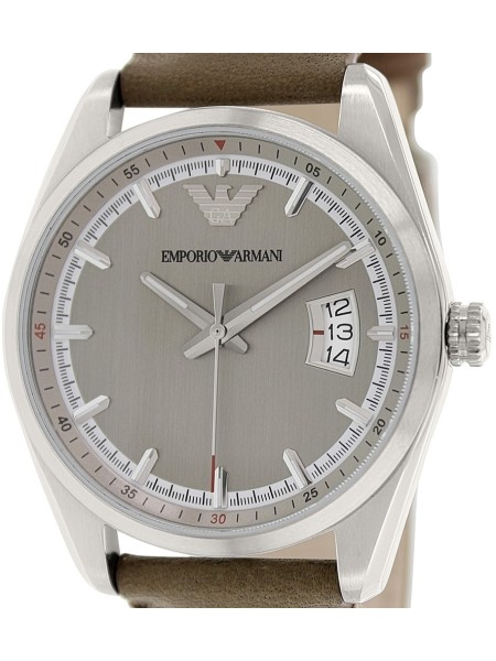 Emporio Armani AR6016 men's watch, cuir véritable strap