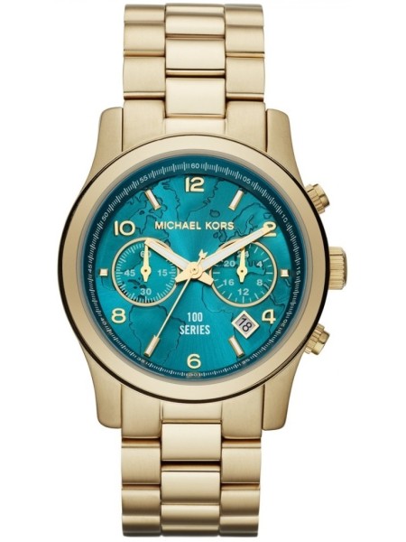 Michael Kors  Turquoise Face  Gouden horloge  ASOS