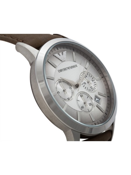 Emporio Armani AR2471 men's watch, real leather strap
