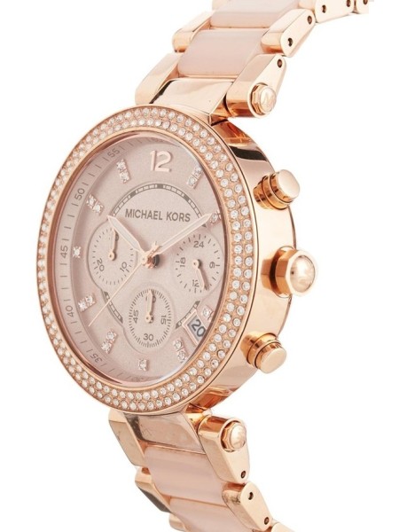 Michael Kors MK5896 Relógio para mulher, pulseira de el plastico / acero inoxidable