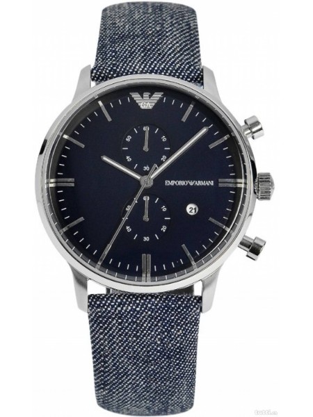 Emporio Armani AR1690 men's watch, jeans strap