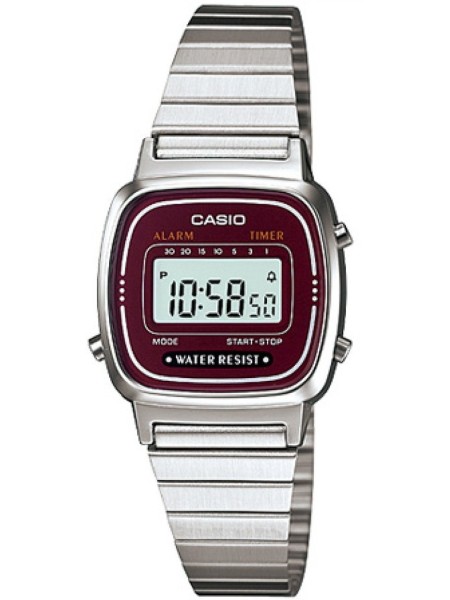 Casio LA670WA-4D damklocka, rostfritt stål armband