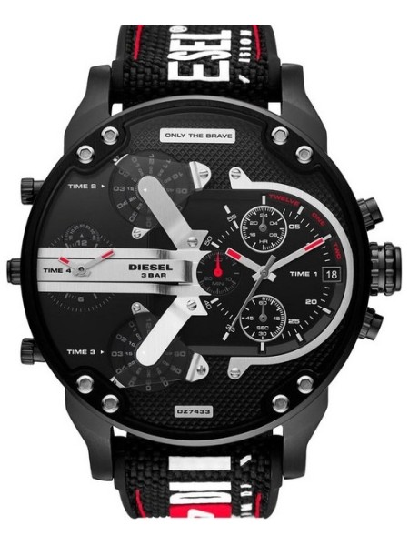 Diesel DZ7433 men's watch, real leather strap