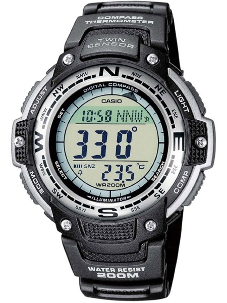 Casio SGW-100-1V men's watch, plastic strap