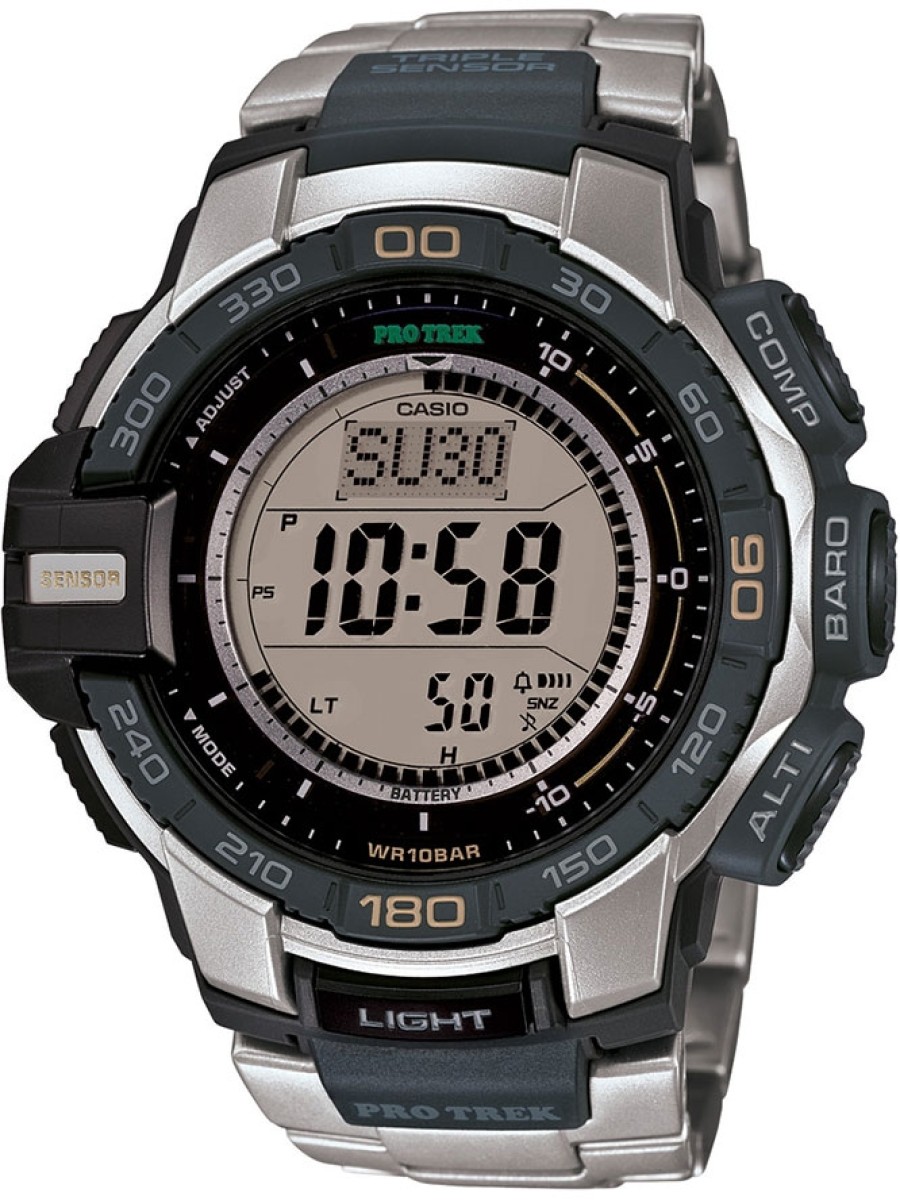 Casio PRG-270D-7ER men's watch, stainless strap | Dialando