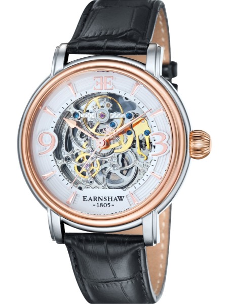 Thomas Earnshaw ES-8011-06 men's watch, real leather strap